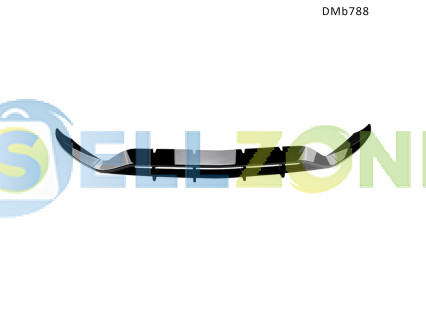 Μαύρη αεροτομή για μπροστινό προφυλακτήρα Mercedes GLC X253 Facelift AMG 20-22 - DMb788